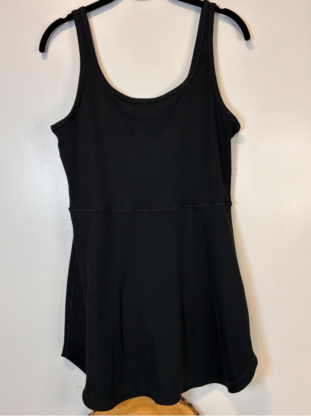 Nike One Dri-FIT Black Scoop Neck Athletic Dress Built in Shorts Women’s Large - Picture 2 of 9